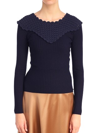 Синий свитер SPORTMAX: фото 5 - Invogue